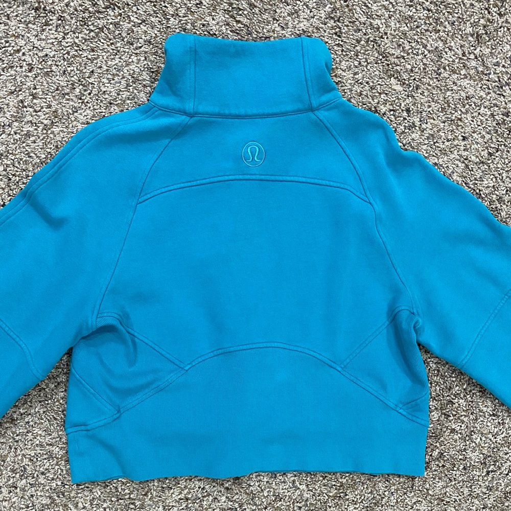 Lululemon Scuba Oversized Funnel Neck Half Zip (Oceanic Color) Xsmall/Small - Picture 9 of 9